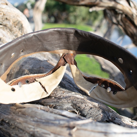 Hand Made Leather goggles, Burningman Approved - Picture 6 of 8